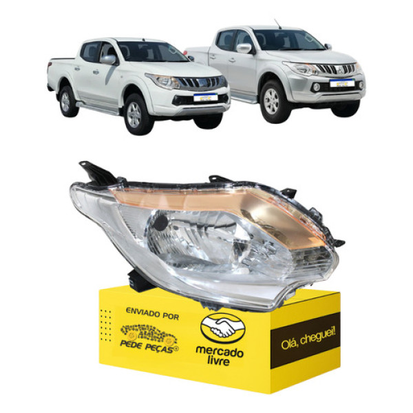 Farol Sinaleira Mitsubishi L200 Triton 2017 2018 2019 L.d Direito/passageiro