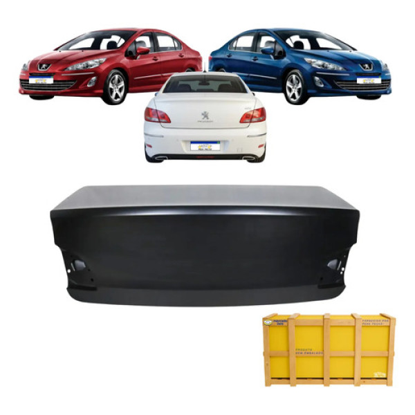 Tampa Malas Peugeot 408 2011 2012 13 14 15 16 17 18 2019 Preto Liso Para Pintura