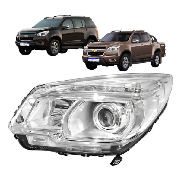 Farol Chevrolet S10 Trailblazer Ltz 2012 2013 A 2016 Novo Le