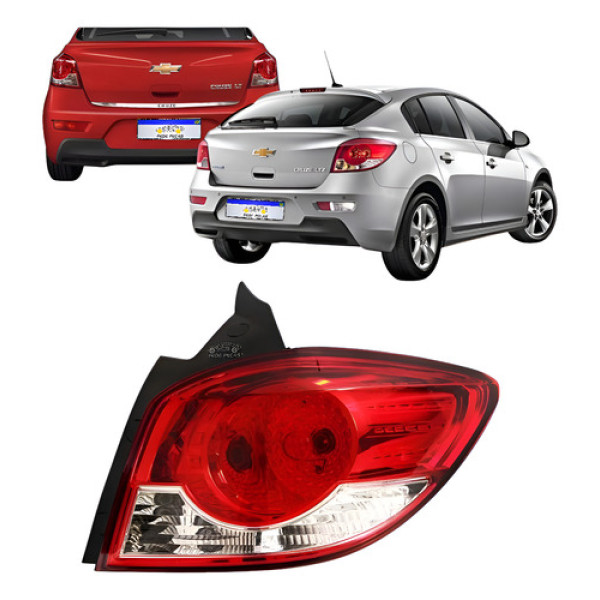 Lanterna Chevrolet Cruze 2011 2012 2013 2014 15 16 Hatch Ld Direito/passageiro Vermelho
