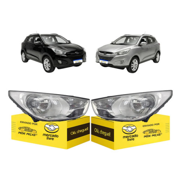 Par Farol Ix35 2010 2011 2012 2013 2014 2015 Foco Simples Ambos Lados