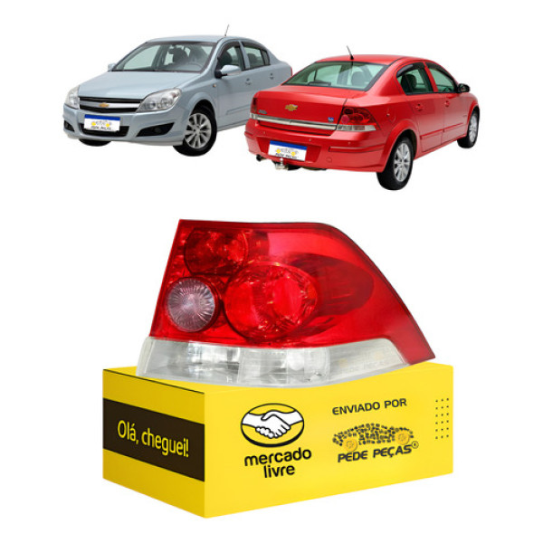 Lanterna Sinaleira Vectra Sedan 2006 2007 08 09 10 2011 L.d Direito/passageiro Vermelho