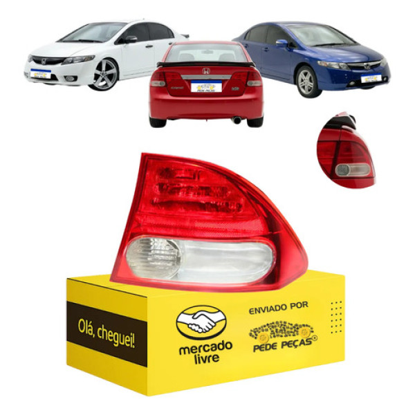 Lanterna Honda Civic 2007 2008 2009 2010 2011 Canto Nova