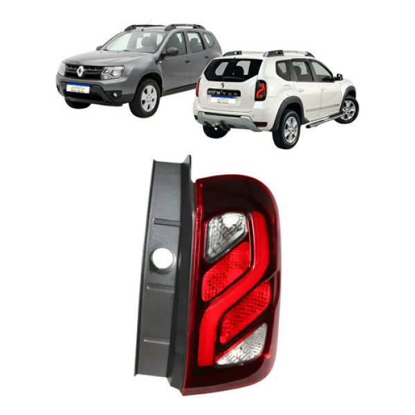 Lanterna Renault Duster 2016 2017 2018 2019 2020 L.d Led - Direito - Vermelho