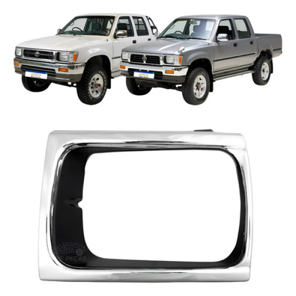 Aro Farol Toyota Hilux 1992 1993 1994 1995 A 2001 Cromado
