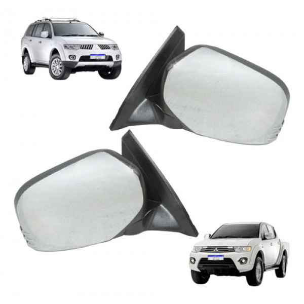Par Retrovisor L200 Triton Pajero Dakar 2008 2009 A 2017 