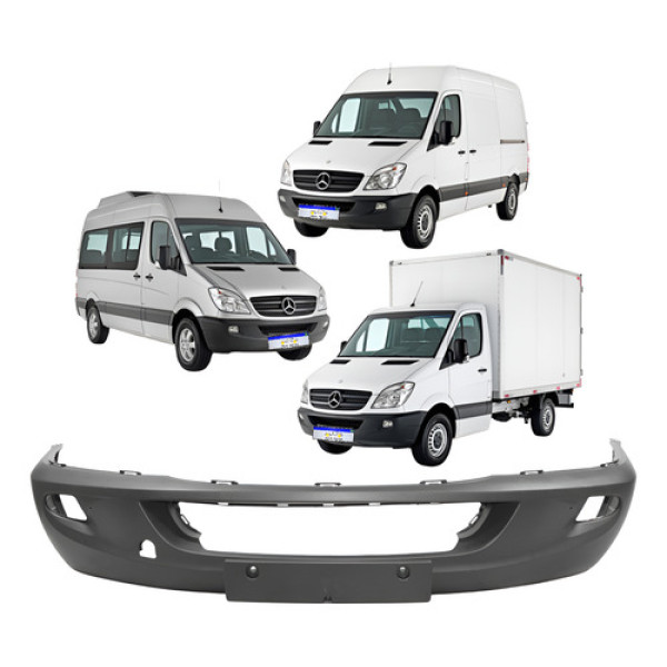 Parachoque Dianteiro Sprinter 2012 2013 2014 2015 16 C/furo - Preto