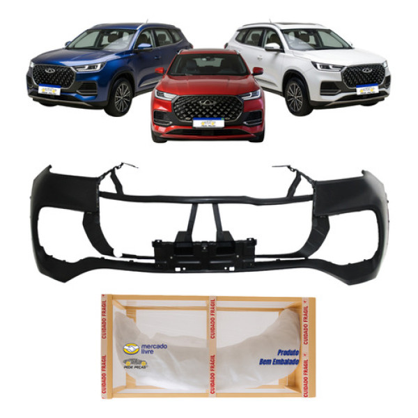 Parachoque Dianteiro Tiggo 8 Pro 2023 2024 2025 2026 Novo Preto
