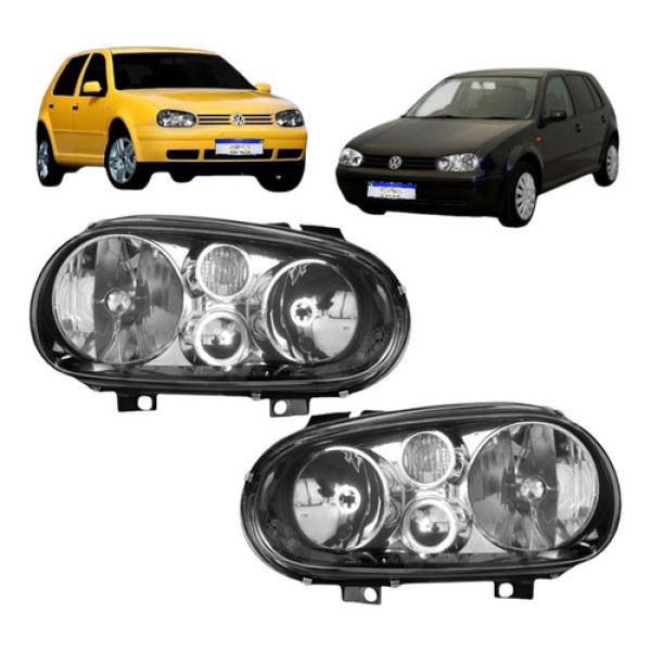 Par Farol Volkswagen Golf 2001 2002 2003 A 2007 Sem Auxiliar