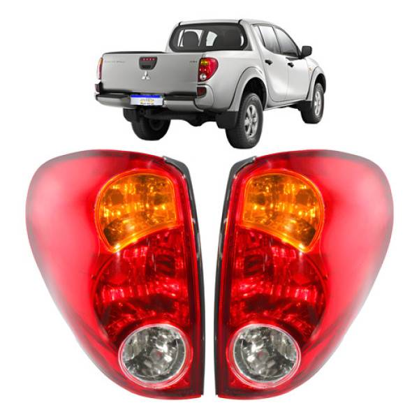 Par Lanterna L200 Triton 2008 2009 2010 2011 2012 2013 A 17 Esquerdo Vermelho