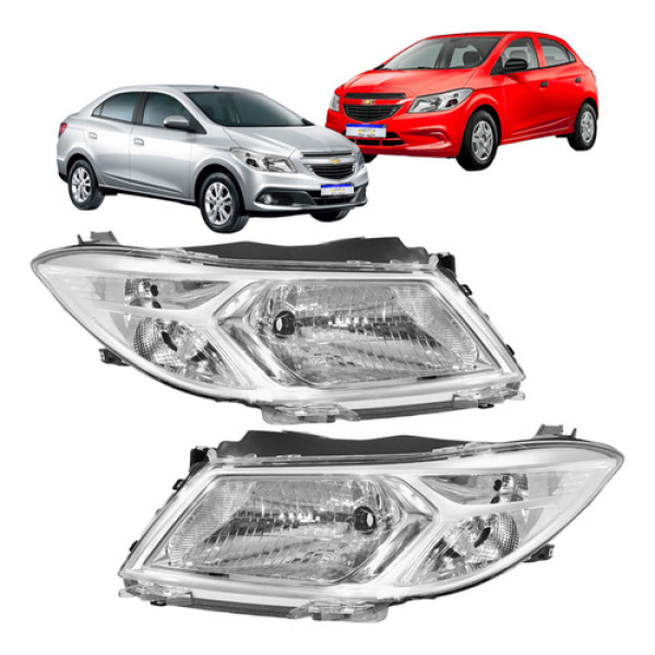 Farol Chevrolet Onix 2013 2014 2015 2016 Dianteiro Novo Par