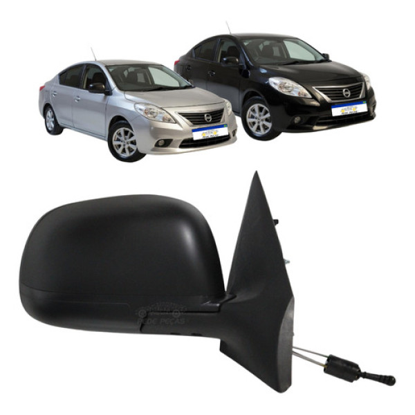 Retrovisor Nissan Versa 2012 2013 2014 Manual C/controle 