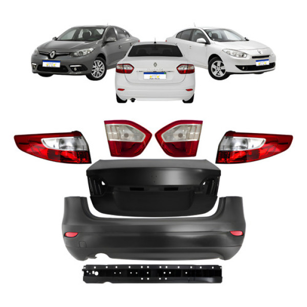 Kit Completo Traseiro Fluence 2010 A 2015 2016 2017 2018 Kit Completo Traseiro Fluence 2010 A 2015 2016 2017 2018