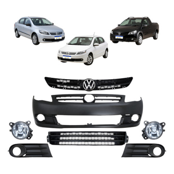 Parachoque Gol Saveiro Voyage G5 2009 A 2013 C/milha Novo Preto