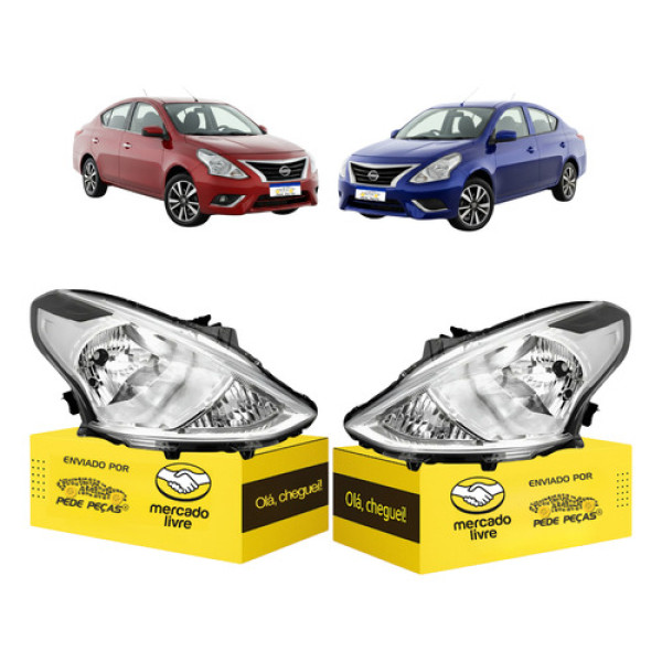 Par Farol Nissan Versa S Sl Sv Special Edition Sl Unique Direito