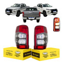 Par Sinaleira Lanterna L200 2021 2022 2023 2024 2025 C/led Ambos Lados Vermelho