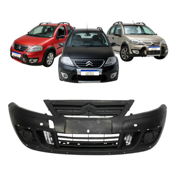 Parachoque Dianteiro Citroen C3 2008 A 2012 Com Furo