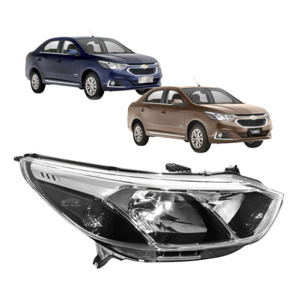 Farol Chevrolet Cobalt Lt Ltz Elite 2016 2017 A 2020 Novo Ld