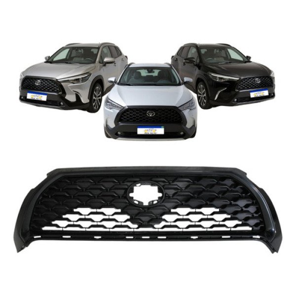 Grade Radiador Corolla Cross Xre Xrx Xr 2020 A 2024 Preto