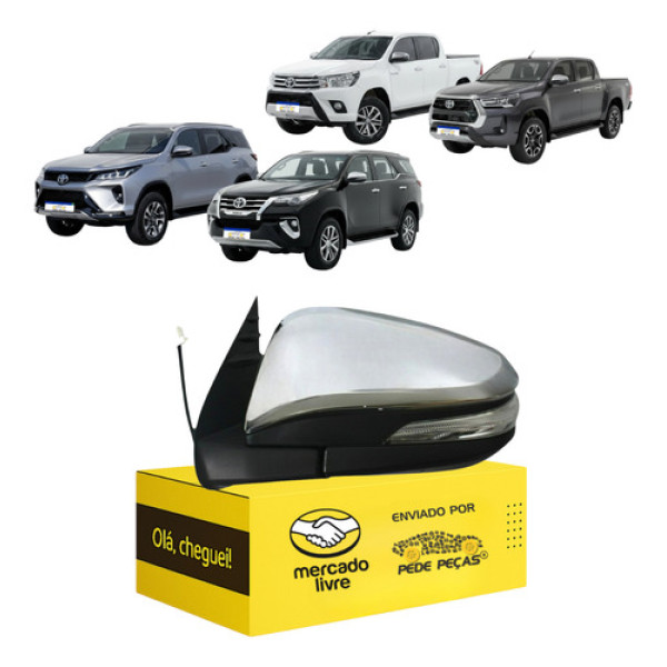 Retrovisor Hilux E Sw4 2016 A 21 22 23 24 2025 Retratil L.e