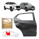 Porta Traseira Nissan Kicks 2016 2018 A 2024 Novo Ld Traseira Direito Preto