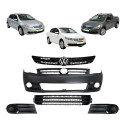 Kit Parachoque Vw Gol Saveiro Voyage G5 2009 A 2013 Novo Preto