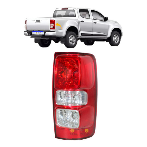 Lanterna Chevrolet S10 2012 2013 2014 2015 2016 17 S/led Ld Direito Vermelho