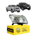 Farol Nissan Frontier 2018 A 2021 Mascara Cromada F/simples