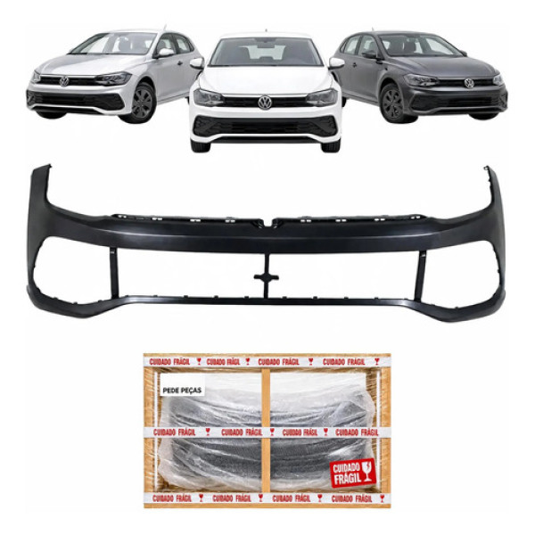 Parachoque Vw Polo Track 2023 2024 2025 2026 Novo Preto