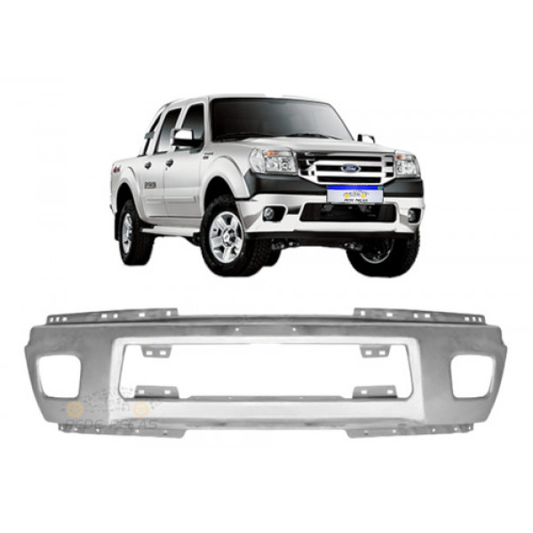 Parachoque Dianteiro Ford Ranger 2010 2011 2012 Cromado Novo