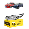 Farol Ford New Fiesta 2014 15 A 18 2019 Cromado C/avaria L.e Esquerdo/motorista