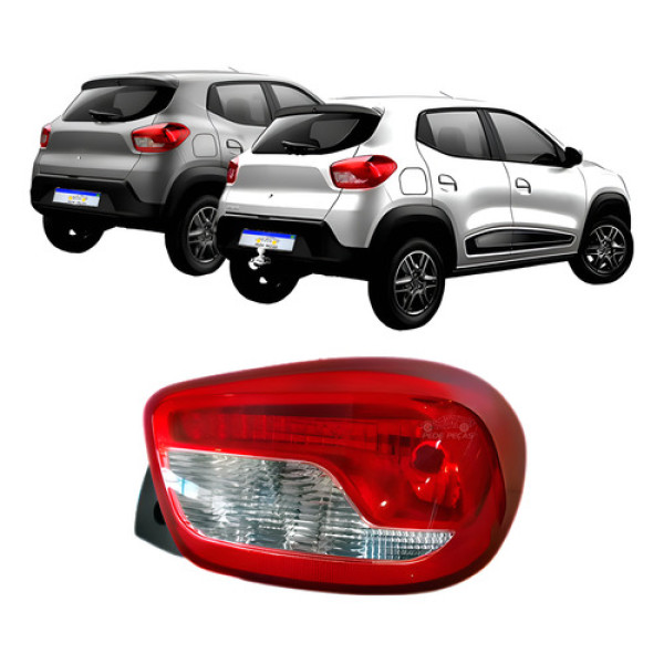 Lanterna Renault Kwid 2017 2018 2019 2020 2021 2022 A 25 Ld Direito/passageiro Vermelho