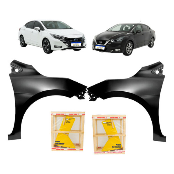 Par Paralama Nissan Versa 2021 2022 A 2025