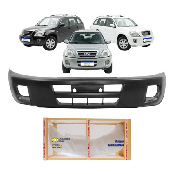 Parachoque Dianteiro Chery Tiggo 2 2010 2011 2012 2013 Preto