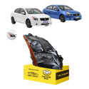 Farol Sinaleira Nissan Sentra 2007 08 2009 Máscara Cinza Ld Direito/passageiro
