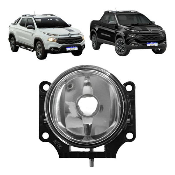 Farol Milha Fiat Toro 2016 2017 2018 2019 2020 2021 Direito Cristal