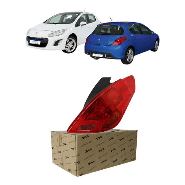 Sinaleira Peugeot 308 2011 A 2015 Lanterna Lado Carona S/led Direito/passageiro Vermelho