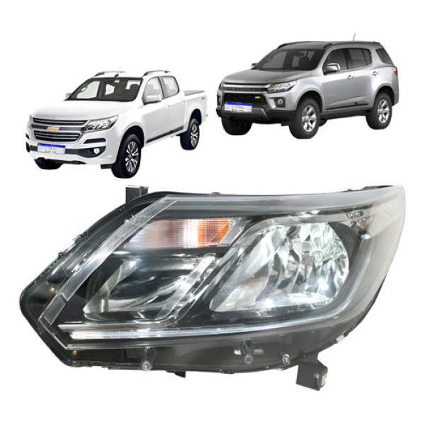 Farol S10 Trailblazer 2017 2018 2019 2020 21 A 2023 C/led Le Esquerdo