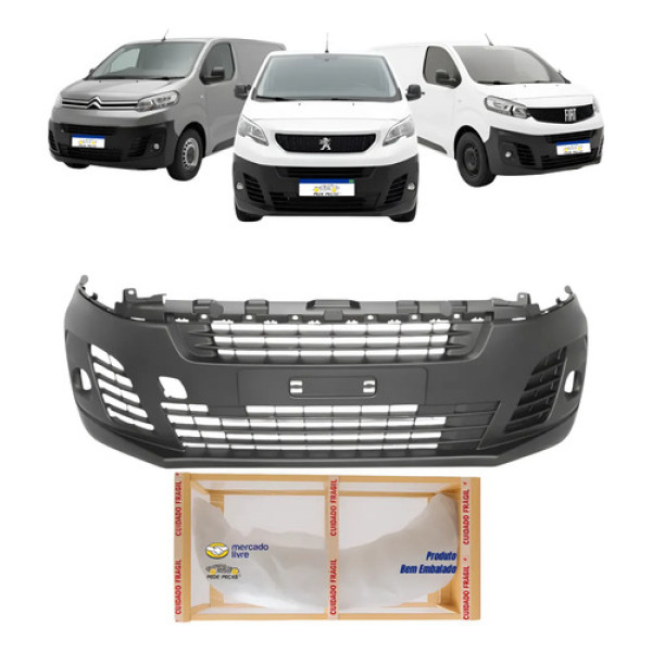 Parachoque Expert Jumpy Scudo 2018 A 2022 2023 2024 2025 Preto