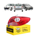 Lanterna Peugeot 207 Hatch 2008 A 2015 Grade Vermelha Ld Direito/passageiro Vermelho