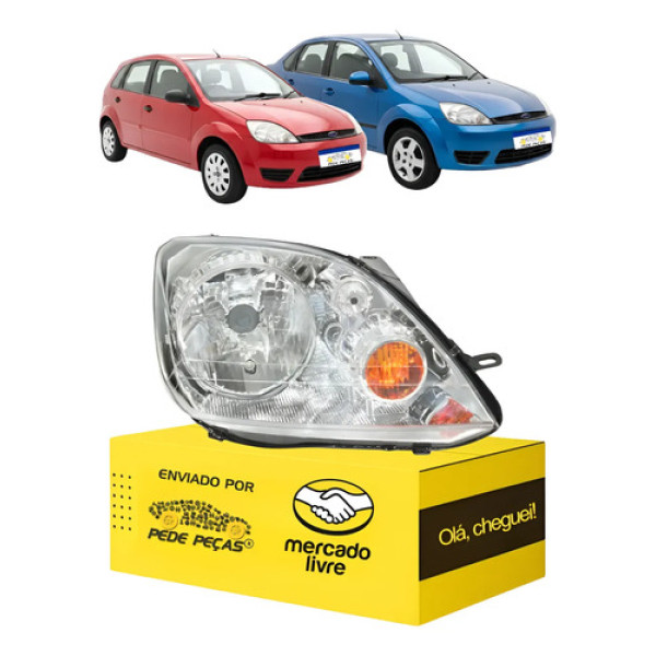 Farol Sinaleira Ford Fiesta 2003 2004 2005 2006 2007 Ld Direito/passageiro
