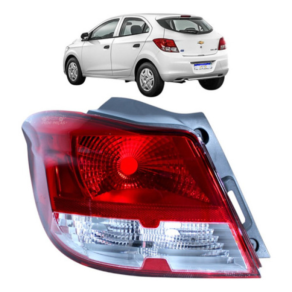 Lanterna Onix Hatch 2013 2014 2015 2016 Joy 2017 A 2019 Le Esquerdo/motorista Vermelho