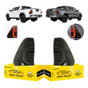 Par Sinaleira Traseira Toyota Hilux 2021 A 2026 Preta C/led Ambos Lados