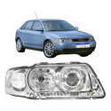 Par Farol Audi A3 2000 2001 2002 2003 2004 A 2006 Cromado Ambos Lados