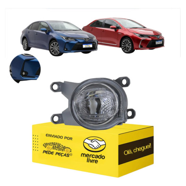 Farol Milha Toyota Corolla 2020 21 22 23 24 25 2026 Led Ld Cristal