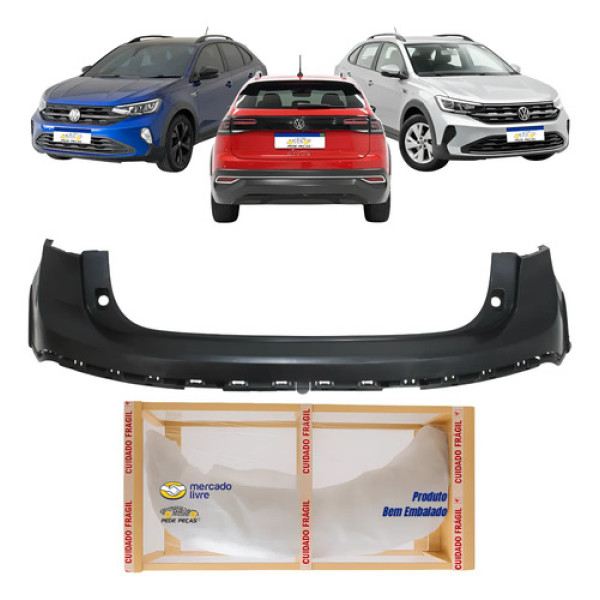 Parachoque Traseiro Vw Nivus 2020 2021 2022 2023 2024 Novo