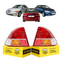 Par Lanterna Traseira Honda Civic 2003 2004 2005 2006 Nova  Esquerdo Vermelho