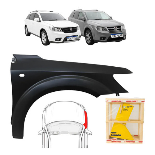 Paralama Fiat Freemont 2011 2012 2013 2014 2015 Novo Ld