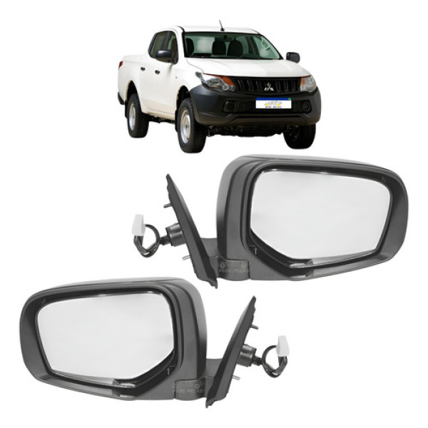 Retrovisor Mitsubishi L200 Triton 2017 A 2022 Elétrico