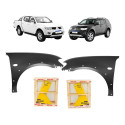 Paralama L200 Triton Pajero Dakar 2007 08 09 10 A 2018 Par